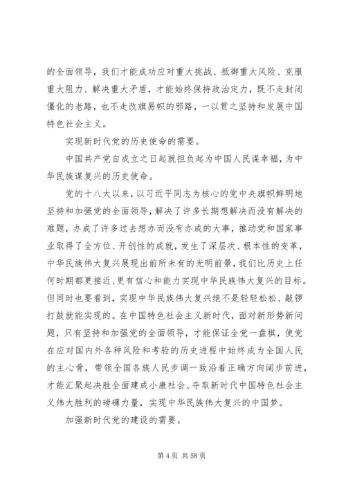 新时代坚持和加强党的全面领导.docx