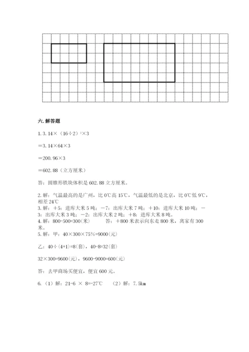 小学六年级下册数学期末测试卷（易错题）.docx