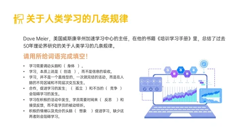 黄色简约形状内训师培训课件开发ppt