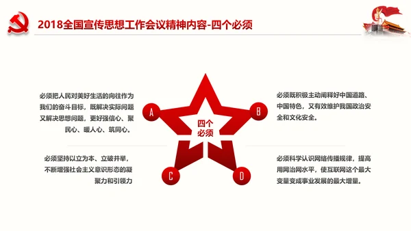 学习全国宣传思想工作会议精神PPT模板