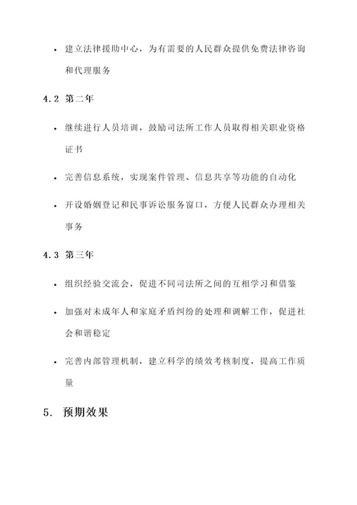 中心镇司法所建设项目方案