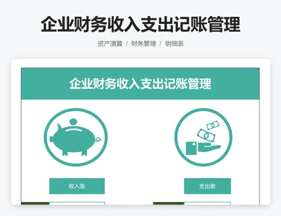 企业财务收入支出记账管理