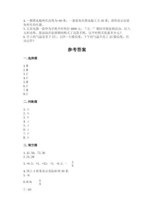 人教版六年级下册数学期末测试卷精品（典型题）.docx