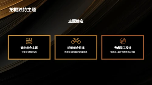 黑金奢华时尚企业年会策划PPT
