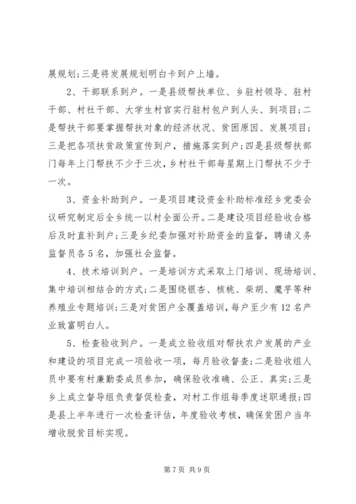 乡镇贫困村精准扶贫调研报告范文.docx