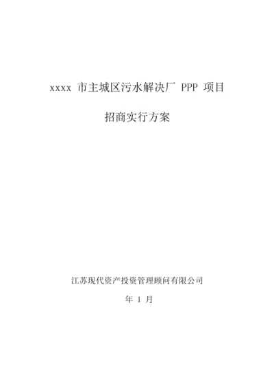 PPP实施专题方案.docx