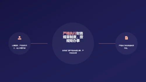 蓝色简约财务部年终工作总结PPT模板