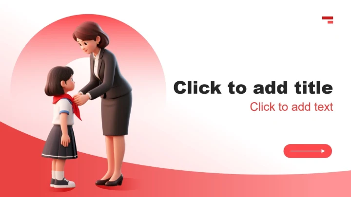 红色3D风少先队员竞选演讲自我介绍PPT主题模板