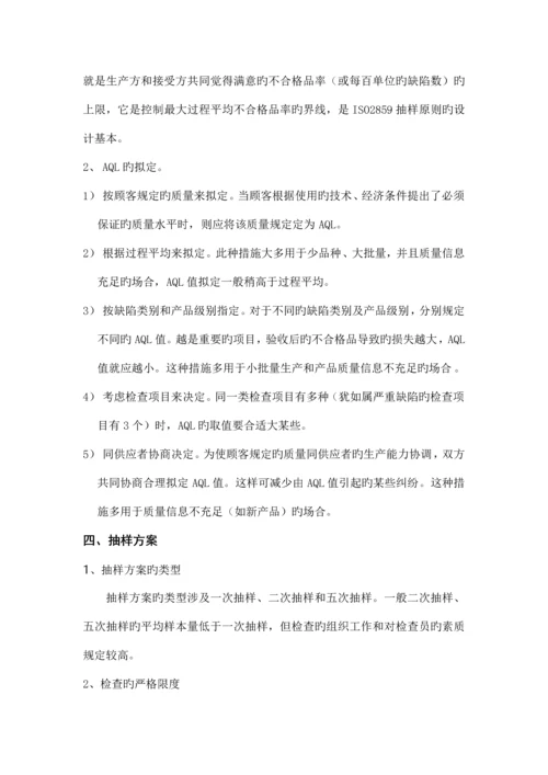 抽样检验的基本概念和专题方案.docx