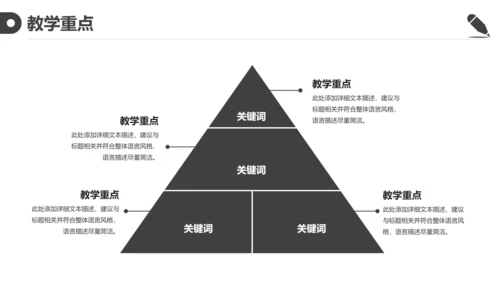 黑白简约教育教学课程设计教师说课PPT模板