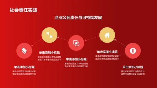红色喜庆风企业表彰PPT模板