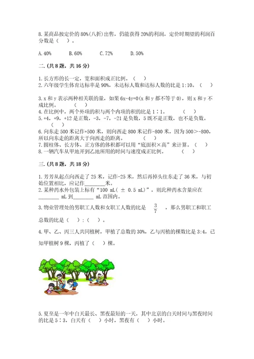 苏教版小升初数学模拟试卷附答案ab卷