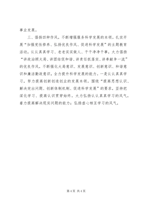 妇联主席科学发展观调研报告.docx