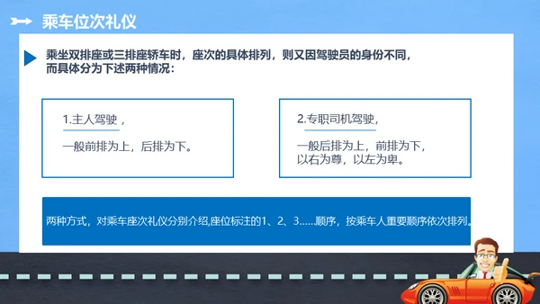商务礼仪乘车礼仪培训通用PPT模板