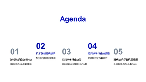 游戏娱乐行业未来探析