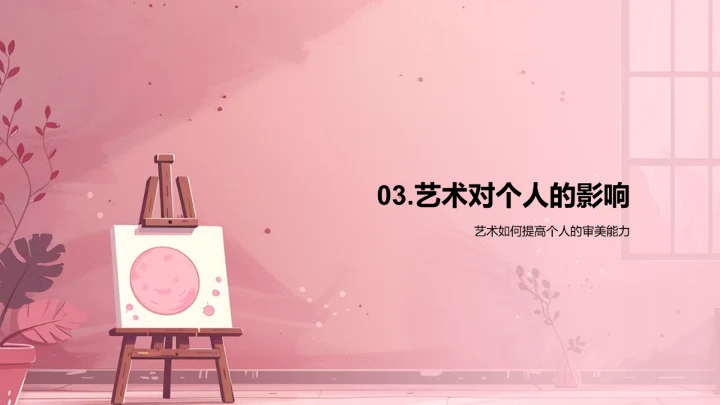 艺术学教学讲解PPT模板