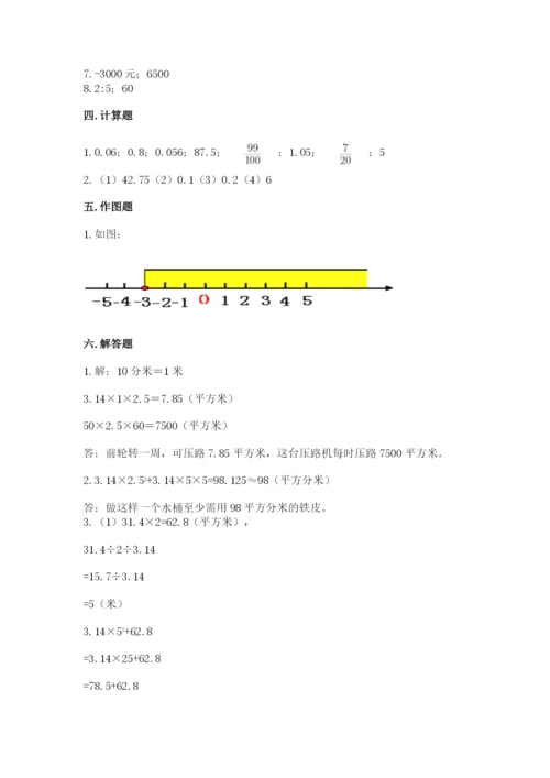 人教版六年级下册数学期末测试卷加下载答案.docx