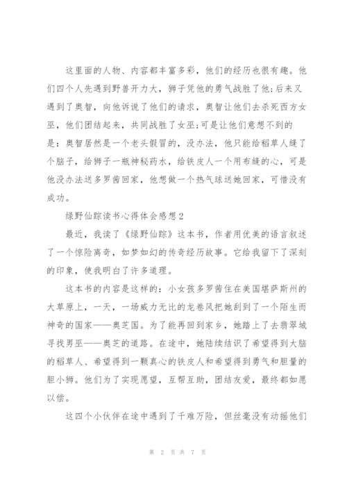 绿野仙踪读书心得体会感想.docx