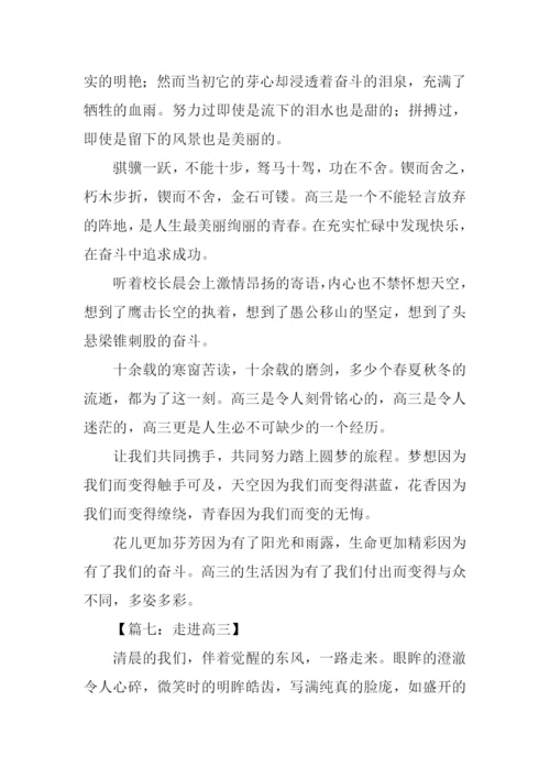 走进高三作文.docx