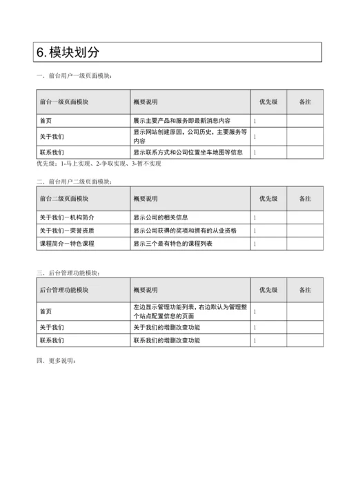 网站需求文档样板.docx