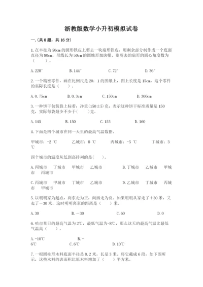 浙教版数学小升初模拟试卷带答案（综合题）.docx