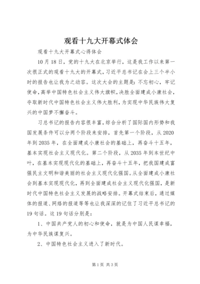 观看十九大开幕式体会 (5).docx