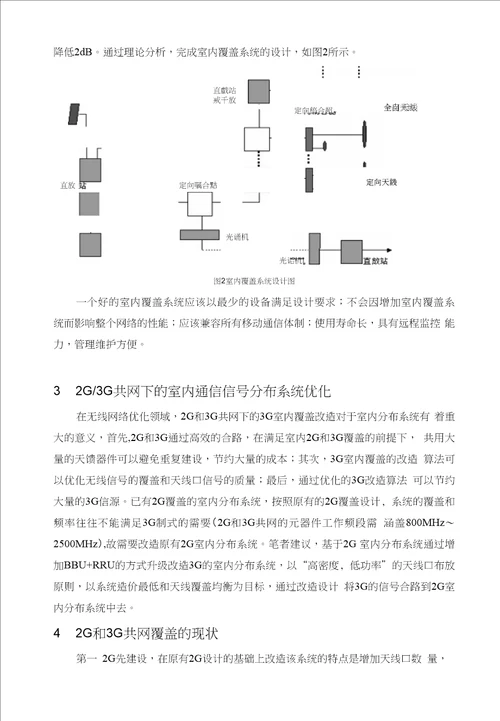 文献综述室内移动通信系统的优化