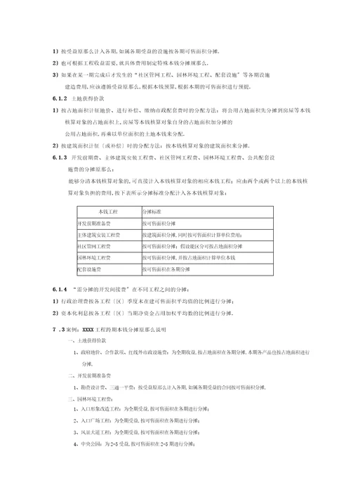 房地产规划项目成本科目设置和分摊原则指引