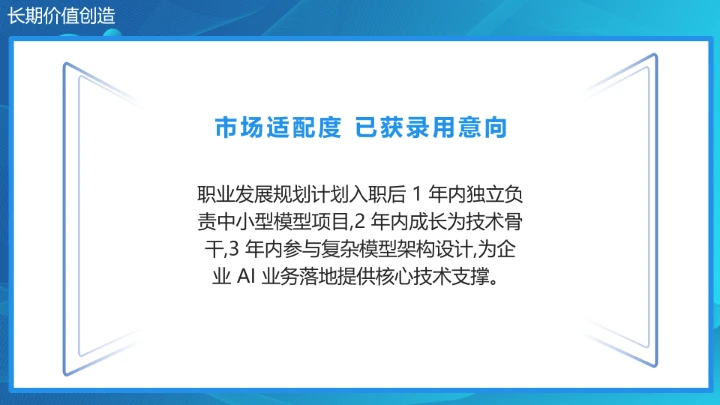 蓝色商务计算机科学与技术专业大学生求职个人能力综合展示职业生涯规划PPT模版