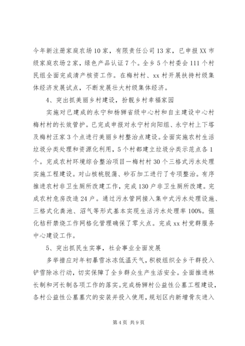 乡镇政府某年工作总结及某年工作计划.docx