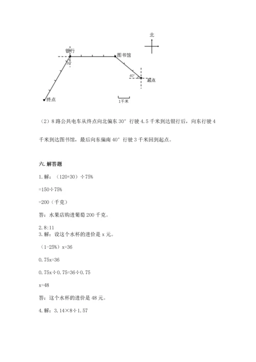 小学数学六年级上册期末试卷精品【突破训练】.docx
