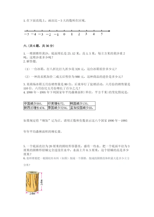 最新人教版小升初数学模拟试卷（预热题）.docx