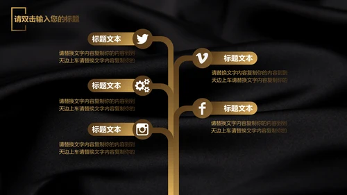 高端黑金质感毕业论文答辩通用PPT模板