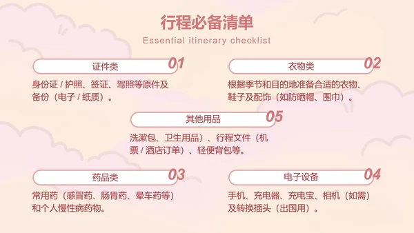 眠眠兔粉色可爱风旅游攻略
