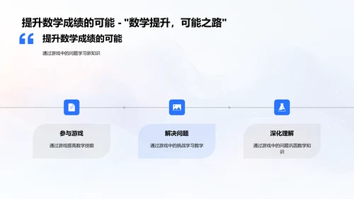 数学游戏教学PPT模板