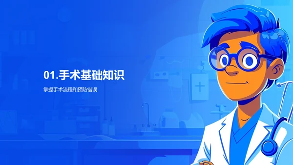 手术全程指导教学PPT模板