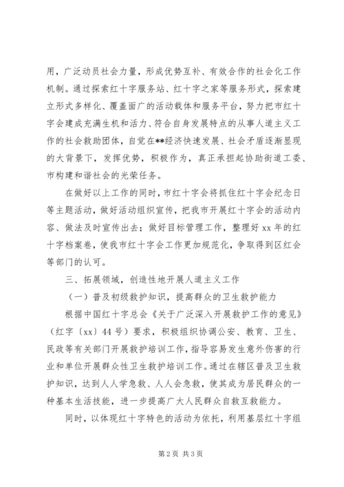 某市红十字会XX年工作计划.docx