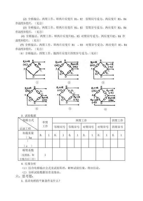 工程测试技术实验指导书