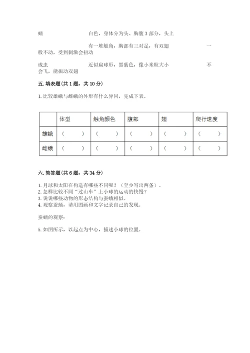 教科版小学科学三年级下册期末测试卷精选答案.docx