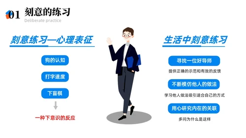 彩色简约商务刻意练习商务风PPT模板