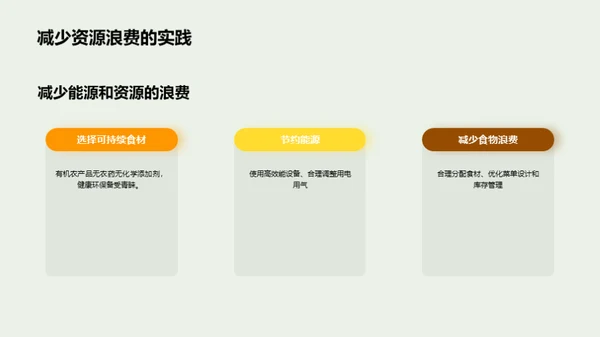 绿色餐饮：创造可持续未来