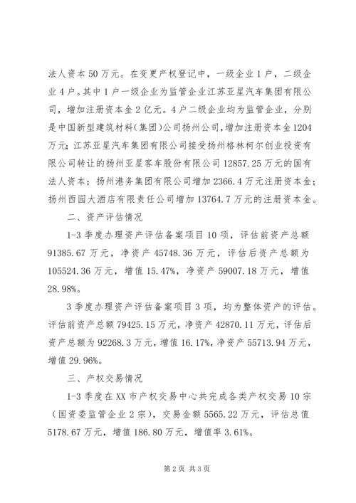 国有企业产权管理工作成绩汇报 (2).docx