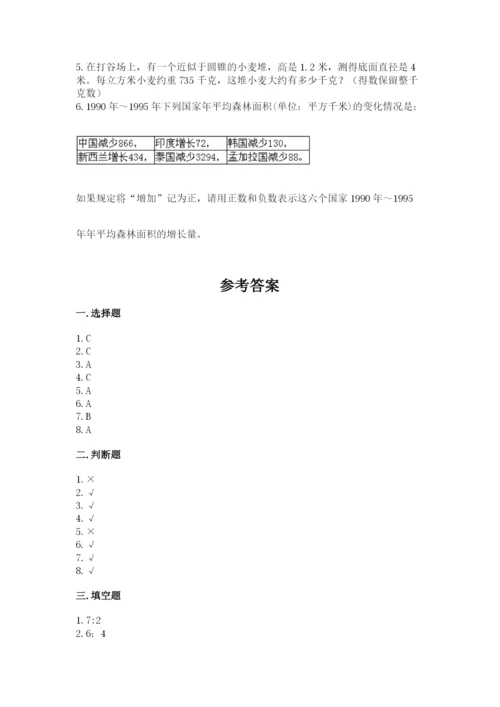 小升初六年级期末测试卷含完整答案【易错题】.docx