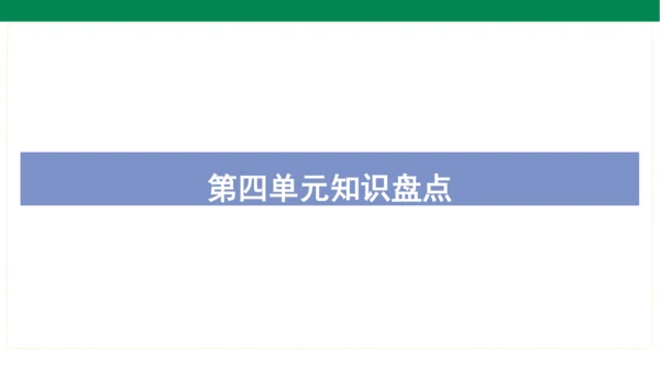 统编版语文三年级上册期中复习单元知识盘点  课件