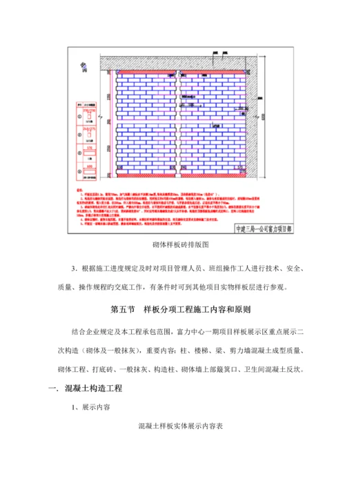 富力中心项目样板引路策划方案.docx