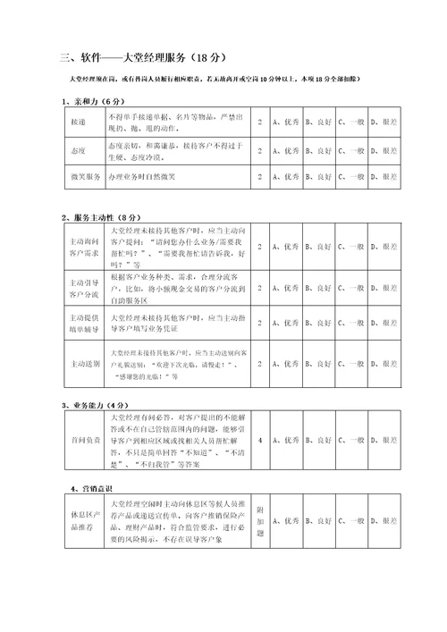 银行神秘客户调查表