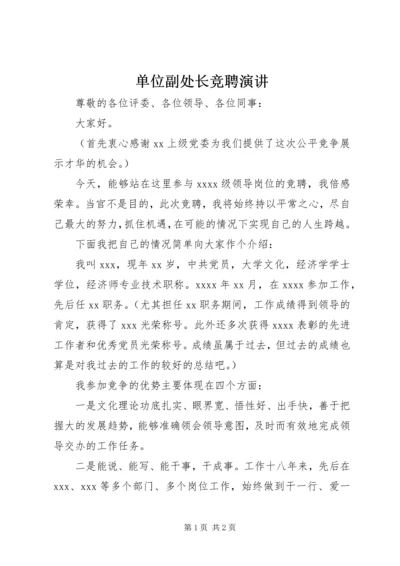 单位副处长竞聘演讲.docx