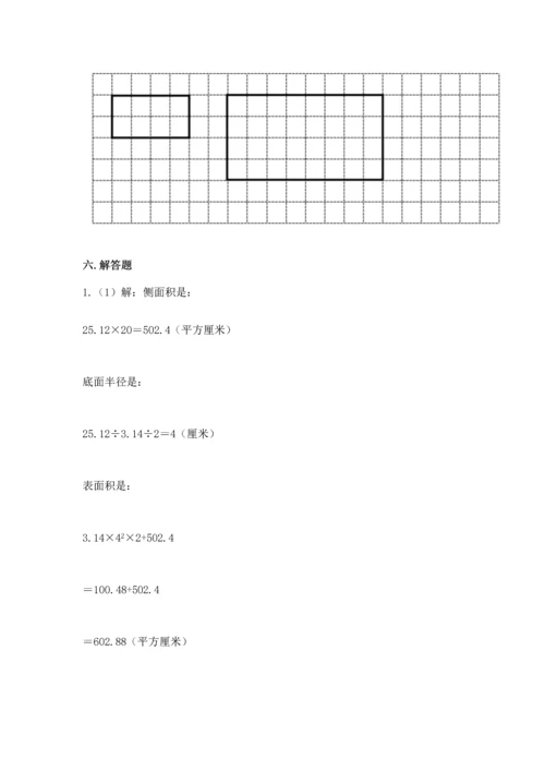 人教版六年级下册数学期末测试卷精品【精选题】.docx