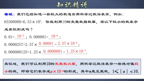 15.2.6 用科学记数法表示绝对值小于1的数 课件（共26张PPT）