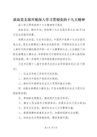 获高党支部开展深入学习贯彻党的十九大精神 (4).docx